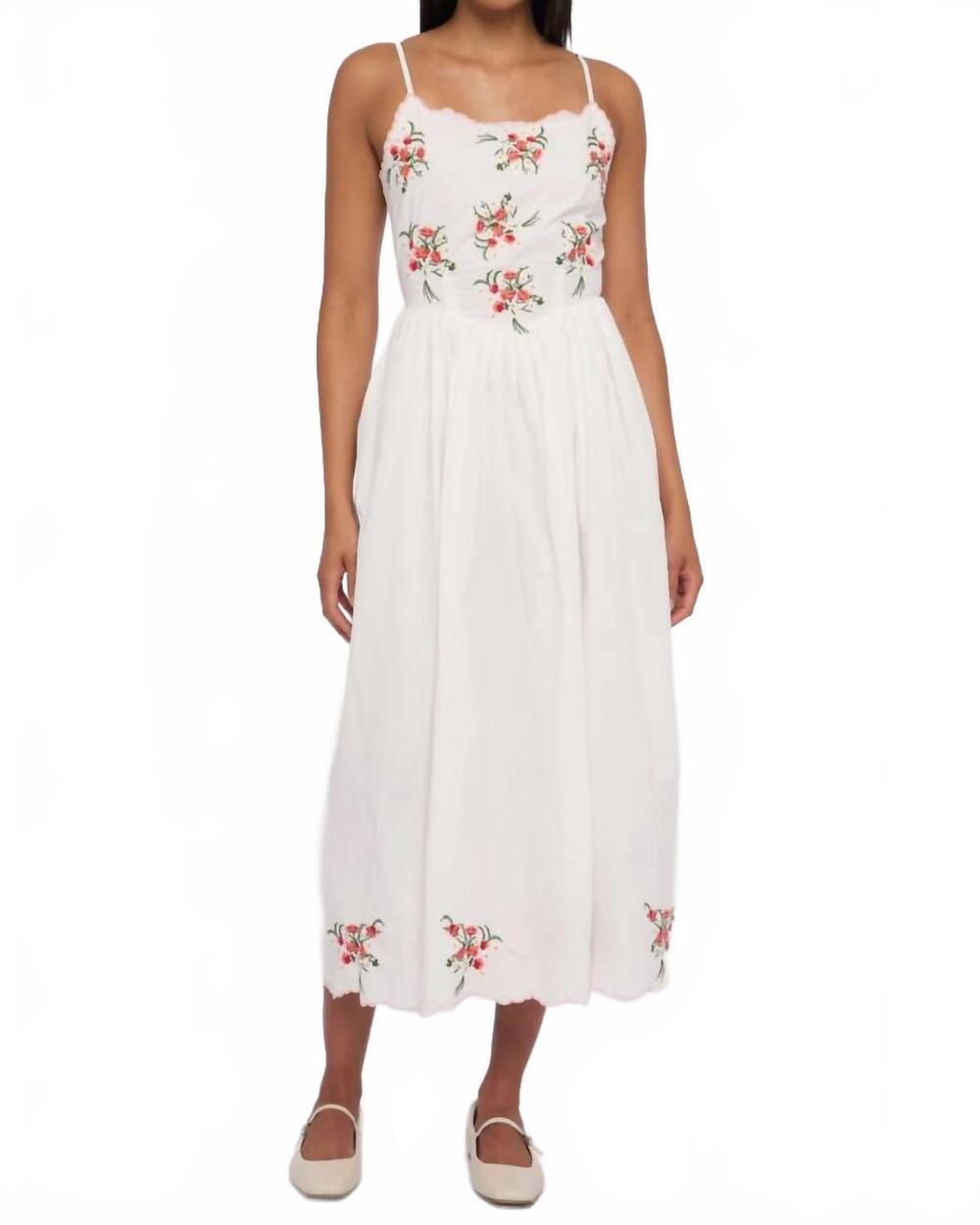 NEW LOVE THE LABEL winslie long dress in white